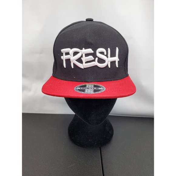 Hustle Trucker Hat Cap Kids One Size Black Red Embroidered Logo Outdoor Snapback - Picture 2 of 15